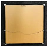 Black and White Framed Print Woman and Man Kissing