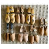 Large Lot of Wooden Shoe Trees