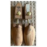 Large Lot of Wooden Shoe Trees