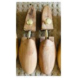 Large Lot of Wooden Shoe Trees