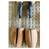 Large Lot of Wooden Shoe Trees