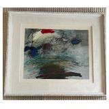 Stunning Large Signed Framed Abstract Art Print by C. Scott Snyder