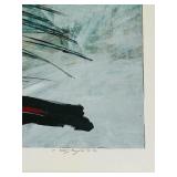 Stunning Large Signed Framed Abstract Art Print by C. Scott Snyder