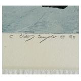 Stunning Large Signed Framed Abstract Art Print by C. Scott Snyder