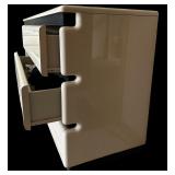 Postmodern Rougier High Gloss White Six Drawer Lacquered Dresser with Mirror