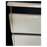 Postmodern Rougier High Gloss White Six Drawer Lacquered Dresser with Mirror