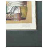 Monoprint Framed Abstract by Cecilia Mayr