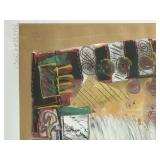 Monoprint Framed Abstract by Cecilia Mayr