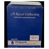 Wedgewood A Royal Collection, Full Lead Crystal Stemware including Wine,  Majesty Goblet and Champagne Flutes