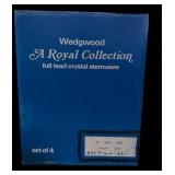 Wedgewood A Royal Collection, Full Lead Crystal Stemware including Wine,  Majesty Goblet and Champagne Flutes