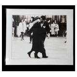 Art Framed Black and White Man and Woman Picture