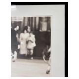 Art Framed Black and White Man and Woman Picture