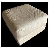 Oversized Natuzzi Leather Italian Chair and Ottoman