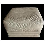 Oversized Natuzzi Leather Italian Chair and Ottoman