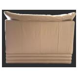 Oversized Natuzzi Leather Italian Chair and Ottoman