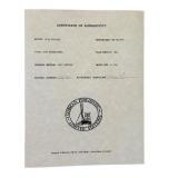 Vintage Framed Print "Half Moon Diner" by Gene Frances with Certificate of Authenticity