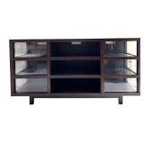 Pier1 Console Table Dark Wood and Glass