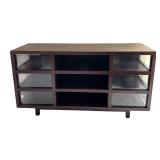 Pier1 Console Table Dark Wood and Glass