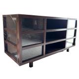 Pier1 Console Table Dark Wood and Glass