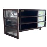 Pier1 Console Table Dark Wood and Glass