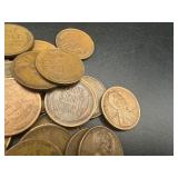 (25) Mix Date Wheat Pennies