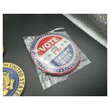 2020 Rarer 1st Term President Trump Memorabilia, Heavy Keychain, Button, 2nd Amendment Wristwatch