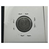 1874 & 1875 German Pfennig Coins, Lightly Circulated - Very Good Condition