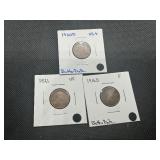 (3) Lincoln Pennies 1916D, 1921, 1920D Nice Mid Grade
