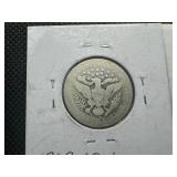 (2) Barber Quarters and (2) Barber Dimes, 1902O, 1911 and 1911, 1914