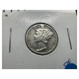 1944 AU Mercury Dime