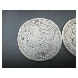 (2) Circulated Morgan Dollars