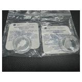 1992 (2) Proof Canadian Silver Commemorative Quarters w/COAs, Uncirculated - Sterling Silver, Manitoba, New Foundland