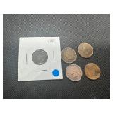 1881 Indianhead + (4) Loose