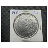 1921 High Grade Morgan Dollar, AU or Better