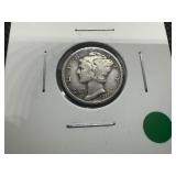 1917 VF+ Mercury Dime