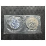 1963 BU Franklin Half Dollar, Sealed OGP