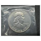 1963 BU Franklin Half Dollar, Sealed OGP