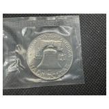 1963 BU Franklin Half Dollar, Sealed OGP