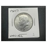 1964 D Uncirculated Kennedy Half