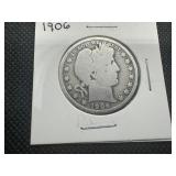 1906 Barber Half Dollar
