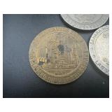(3) Defunct Vegas Casino Gaming Tokens
