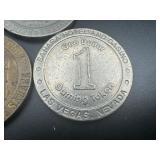 (3) Defunct Vegas Casino Gaming Tokens