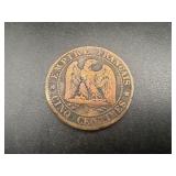 Napolean Empire Cinq Centimes
