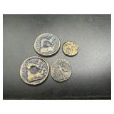 (4) Ancient Coins, Porss Reproductions