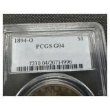 1894 O Semi key PCGS Graded Morgan Dollar