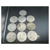(10) Circulated Ike Dollars
