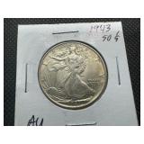 1943 High Grade Walking Liberty Half