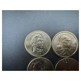 (4) Uncirculated Dollars, (2) 2000P w/Slight Toning, (2) Monroes