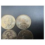 (4) Uncirculated Dollars, (2) 2000P w/Slight Toning, (2) Monroes