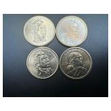 (4) Uncirculated Dollars, (2) 2000P w/Slight Toning, (2) Monroes